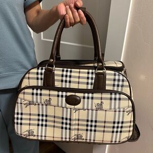 Vintage Burberry Travel Bag
